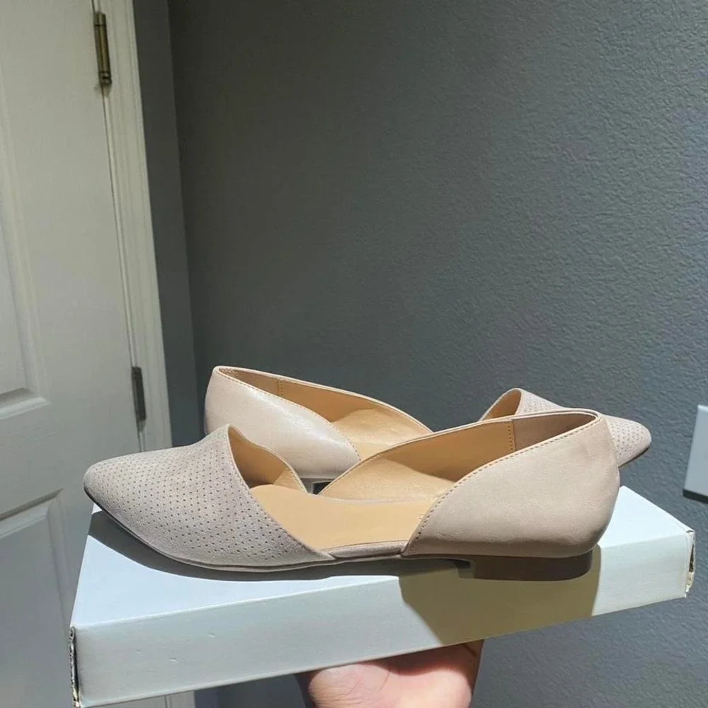 Sun + Stone Henley taupe flats‎ Size US 8.5